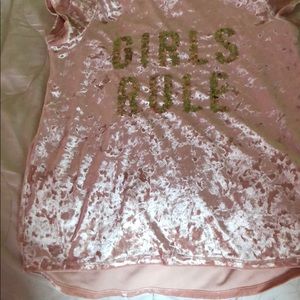 Children place shirt